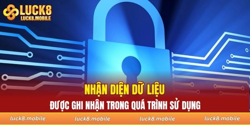 Nhận diện dữ liệu được ghi nhận trong quá trình sử dụng